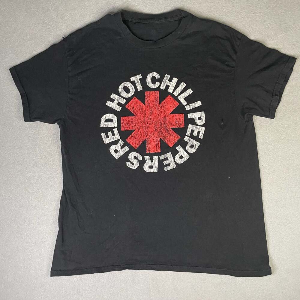 Red Hot Chili Peppers Classic Asterisk Logo Graphic T-Shirt size men’s large
